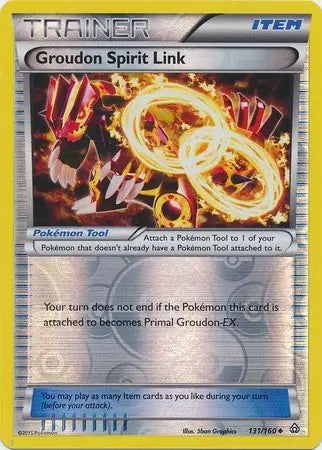 Primal Clash Groudon Spirit Link #131/160 reverse holo